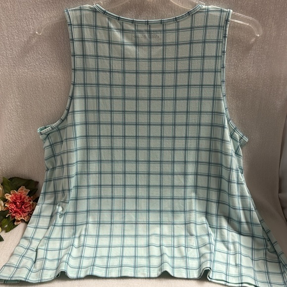 Eddie Bauer Tank Top Sleepwear Jersey Knit Buffalo Plaid Size XXL - Picture 3 of 7